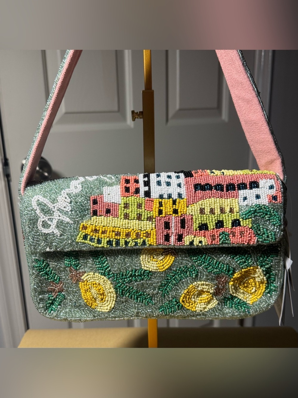 NWT America & Beyond Amalfi Dreams Beaded Bag Positano